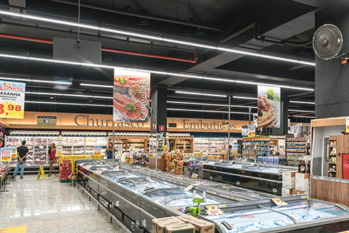 Projeto de Iluminação de Supermercados