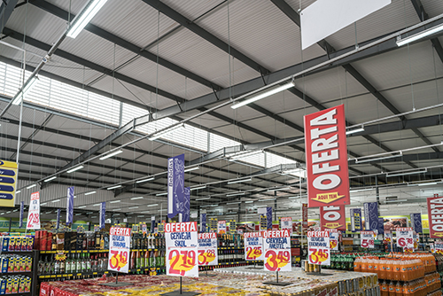 Projeto de Iluminação de Supermercados