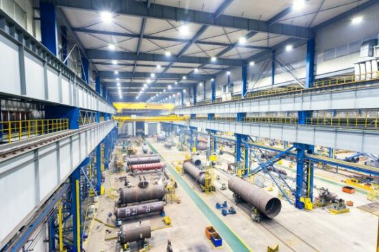 Iluminação industrial de indútrias