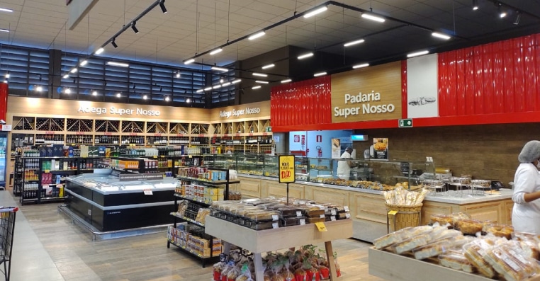 Projeto de Iluminação em Supermercados - Supermercado Super Nosso