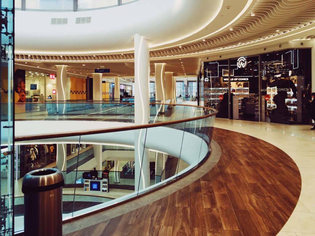 Corredores do Shopping