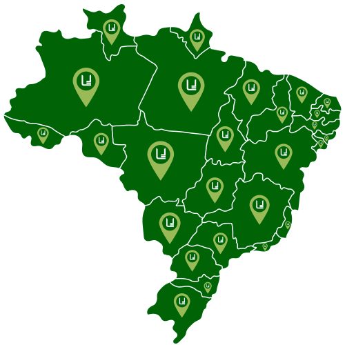 Mapa do Brasil - Cidades atendidas